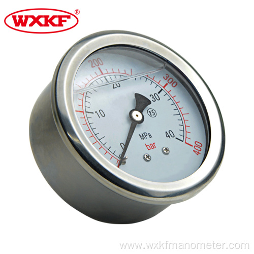 Stainless steel glycerin filled liquidpressure gauge